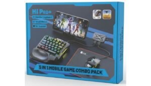 5 IN 1 Mobile Game Combo Pack /Gaming Converter/Wired Gaming Keypad Ergonomic One-headed PUBG / shooting games with wire (Only for Android User)